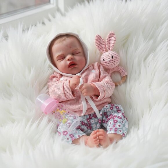 Other - 18 Inch Reborn Baby Doll Girl Sleeping Realistic Newborn Soft Body Toy Gift
